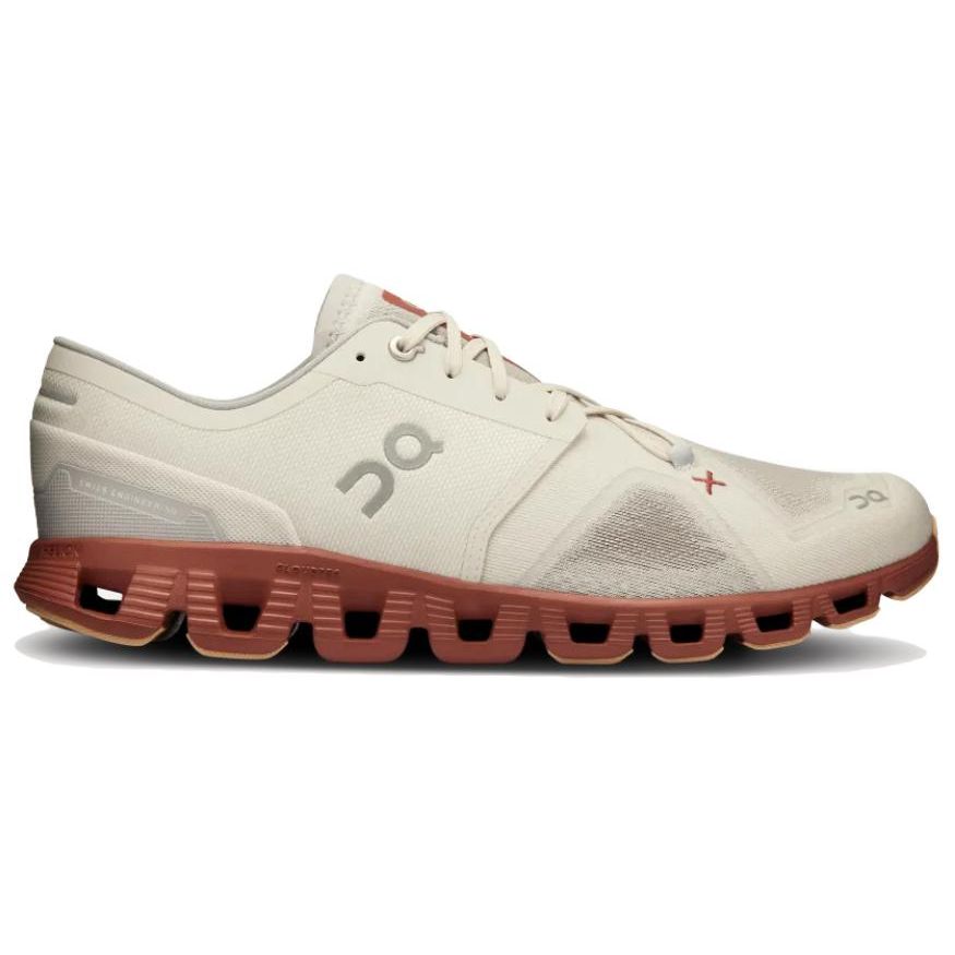 ON  Cloud X 3 Ice Auburn Γυναικεία Αθλητικά Παπούτσια Κρεμ 60.97791