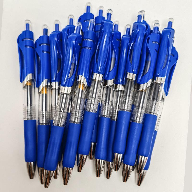 23Pcs Retractable Gel Ink Pen Large Capacity 0.5Mm Gel Ink Pens Black/Red/Blue Replaceable Refill Stationery School Supplies