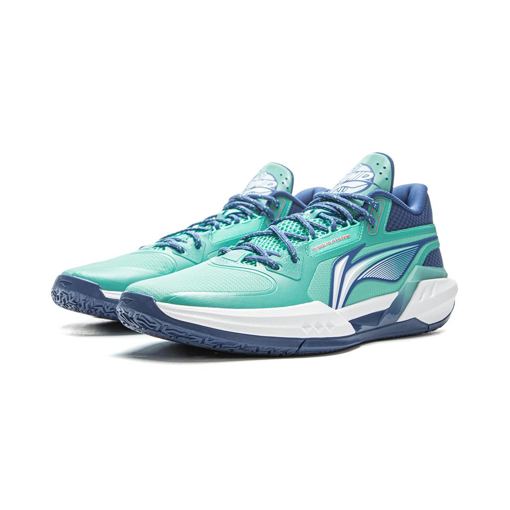 Li Ning Light Speed 3mid Basketball Shoes Men's Low top Pool Blue/Deep Sail Blue ABPV019-6
