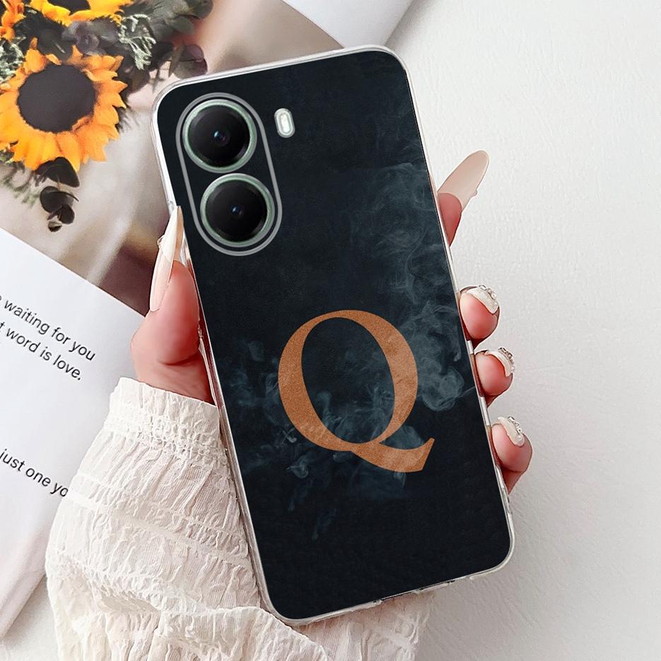 For Xiaomi Poco X7 Pro Case Luxury Letters Cover Clear Silicone Soft Slim Phone Case For Xiaomi Poco X7 PocoX7 Pro X7Pro 5G Bags