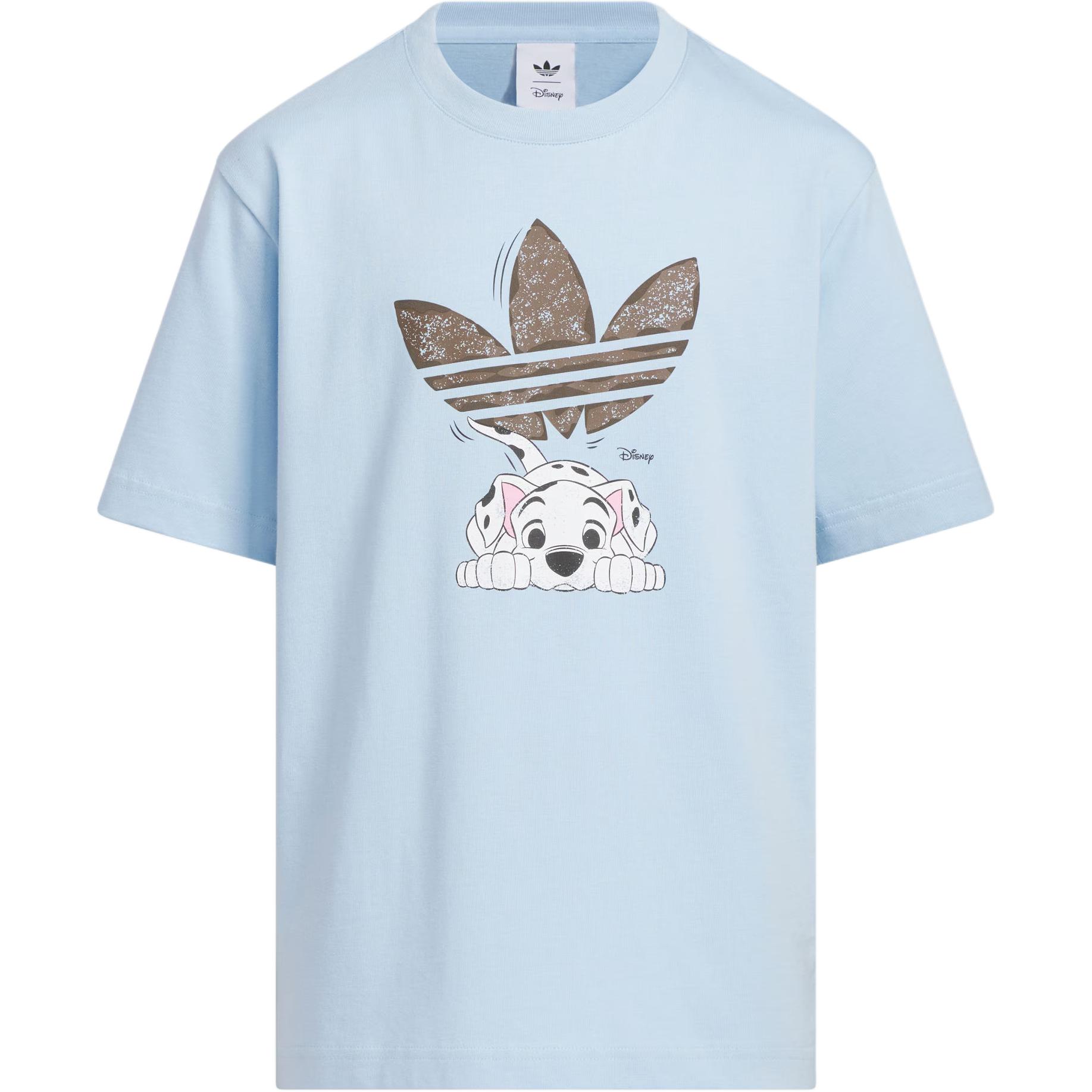 Adidas Оригинальная футболка Ss25 Коллаборация Логотип бренда Свободный крой Спортивная С коротким рукавом Детские топы KG6628 164