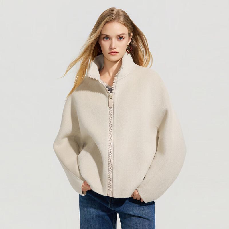 Women's Double-Faced Wool Blend Short Coat