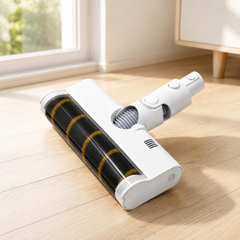 Direct Replacement Vacuum Floor Brush with Latching Connector and Articulated Joint, for V9B V9P Routine Cleaning of Wood Floors, Tile, and Short-Pile