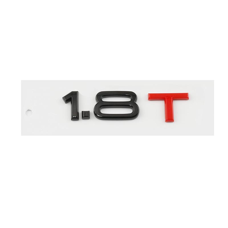 Car Sticker ABS 1.8T 2.0T 3.0T Displacement Logo Decals For  kcpn5 A2 A3 A4 A5 A6 A7 A8 Q2 Q3 Q5 Q7 S4 S3 RS4 Badge Emblems Parts
