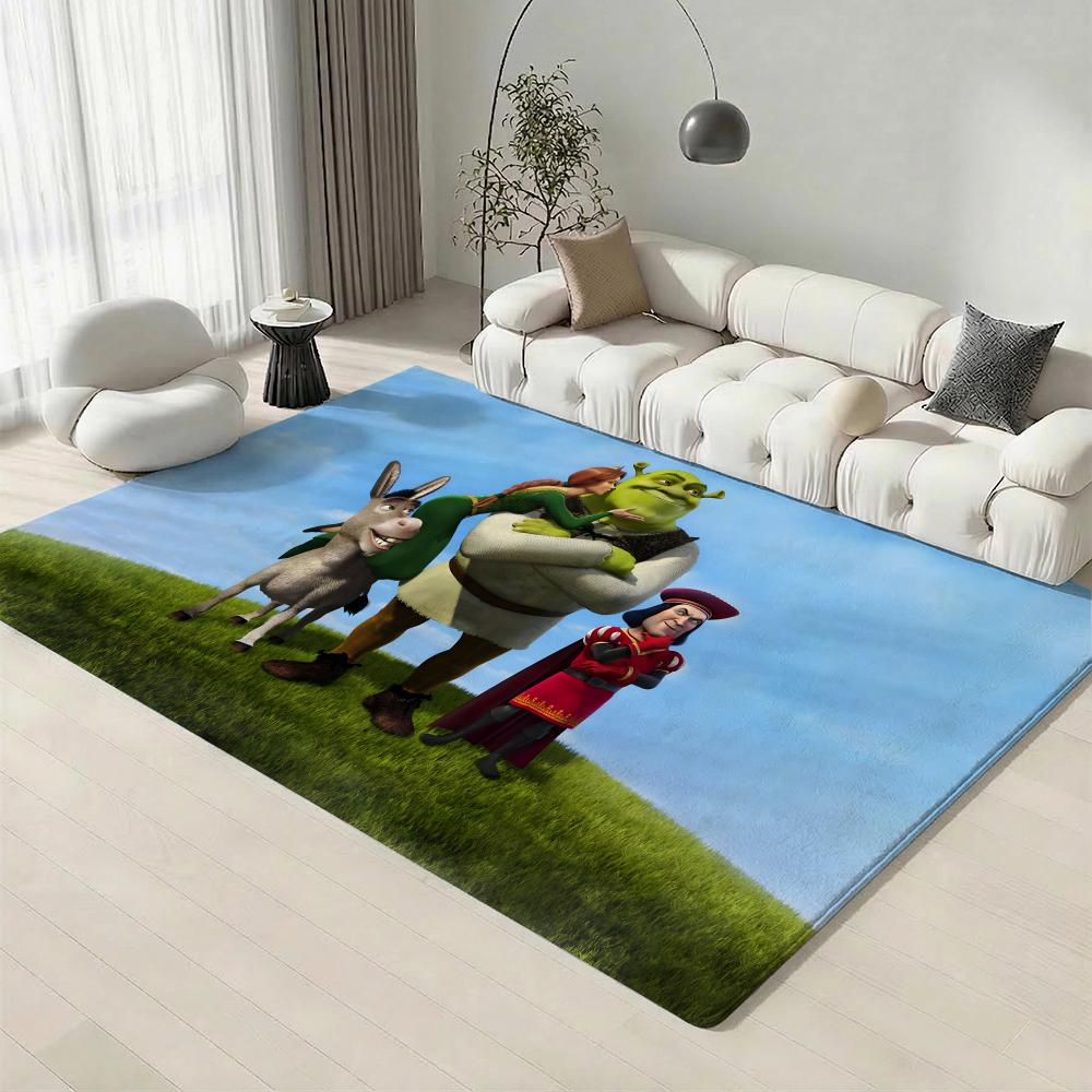 Klassieke Film S-ShrekS Vloermat Eco-vriendelijke Flanellen Deurmat Antislip Geurloos Zacht Kort Pluche Binnen Vloerkleed
