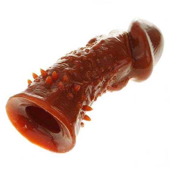 Weiches Silikon-Kondom, dicker Penis-Extender, Wolftooth, dehnbare Hülse, Erwachsenenspielzeug