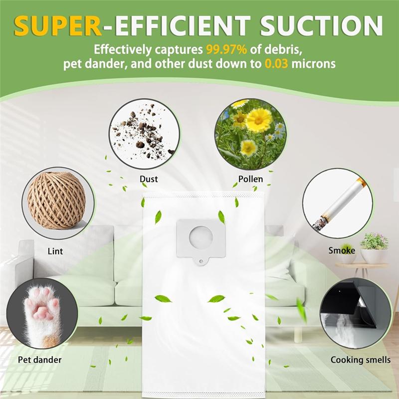 A65T-10 STÜCKE Ersatzstaubbeutel für Kenmore Zylindersauger Typ Q/C 5055, 50557, 50558, 20-53292, 53291, 200er Serie Teile