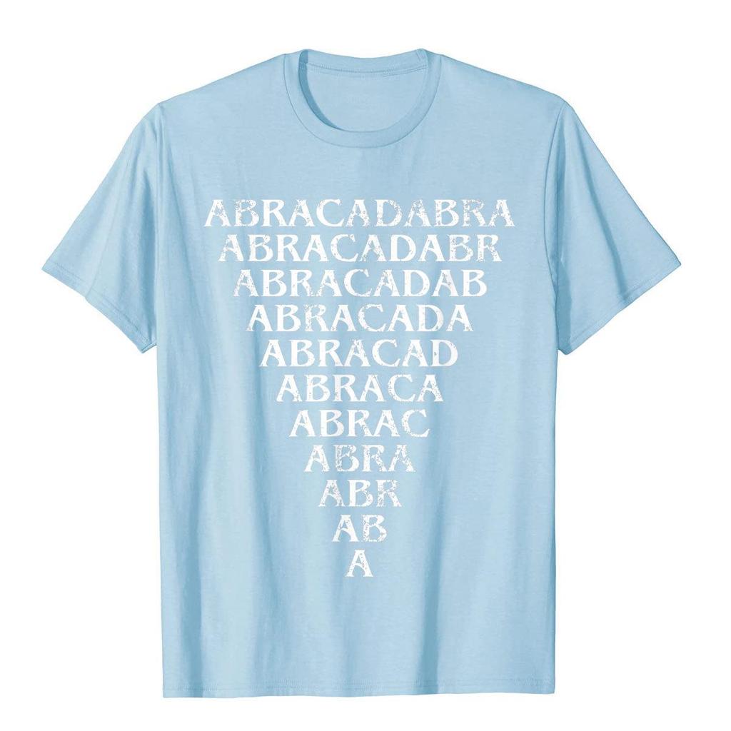 Abracadabra Triangle Amulet Magic Abracadabrangle Occult TShirt Cotton T Shirt For Unisex Normal T Shirt Cartoon Plain