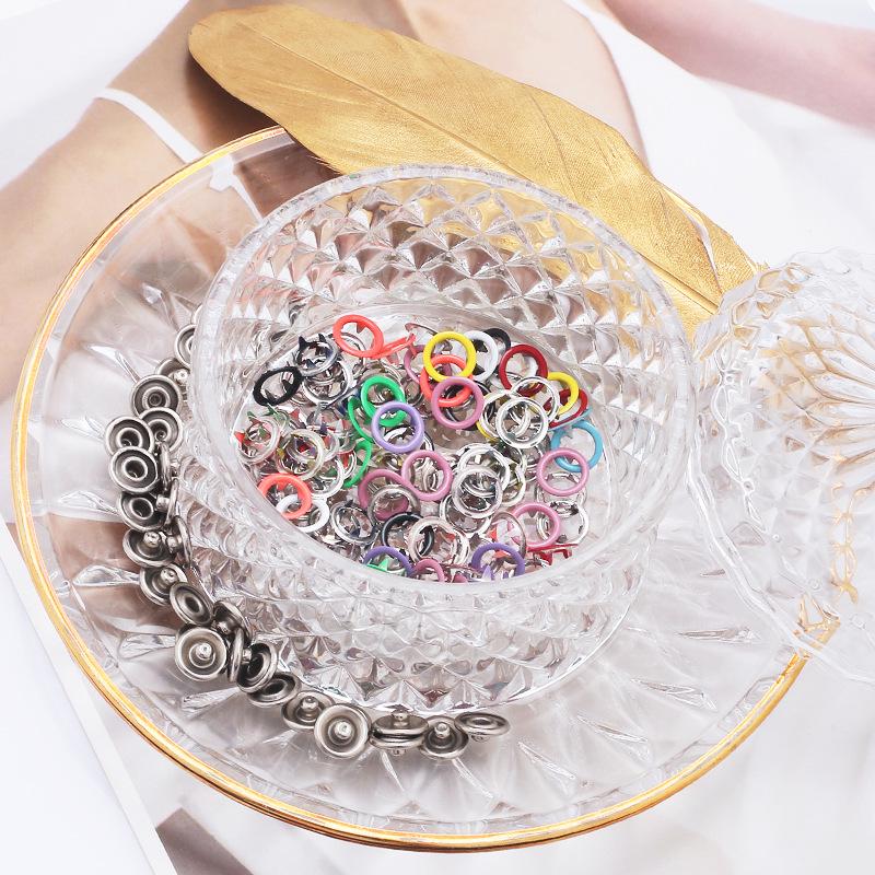 9.5MM Stainless Steel Colorful Baby Clothes Snap Button