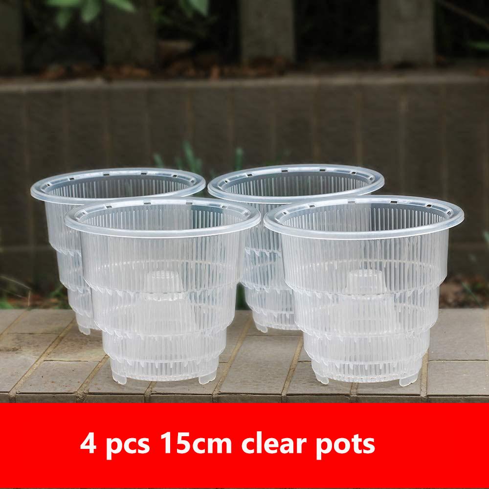 Meshpot Orchid Pot Clear Orchid Pots with Holes Plastic Orchid Pots In 10cm 12cm 15cm