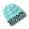 Women S Winter Warm Knit Beanie Hat Leopard Pattern Adult