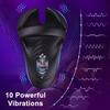 Vibrating Cock Ring Couple Sex Toy with Clitoral Stimulator 10 Vibration Modes Remote Control Vibrator Silicone Cock Ring Enhances Stamina for Men