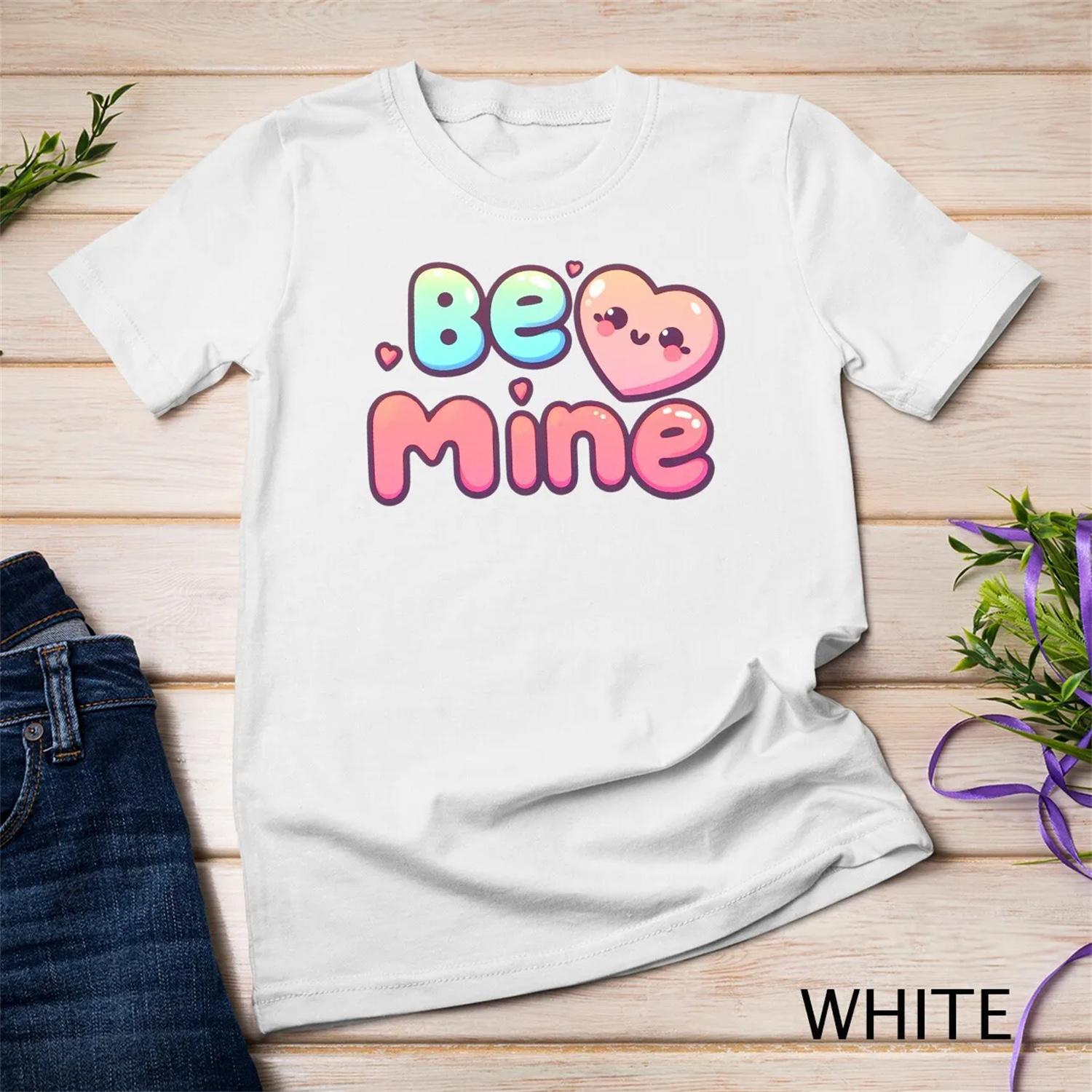 Be Mine A Cute and Cheesy Valentine s Day T Shirt Funny XXXXXL белый