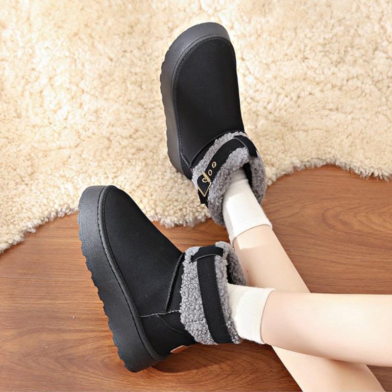 Casual Versatile Cotton Boots 2024 Winter New Design Sense Thick Sole Warm Anti Slip Daily Comfortable Short Leg Women's Boots
