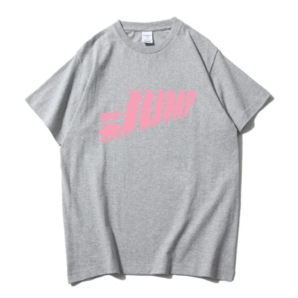Skoč Jednobarevné tričko Módní Dívčí Kapelní trička Unisex Streetwear Ležérní Volné Krátký Rukáv Bavlněná Trička