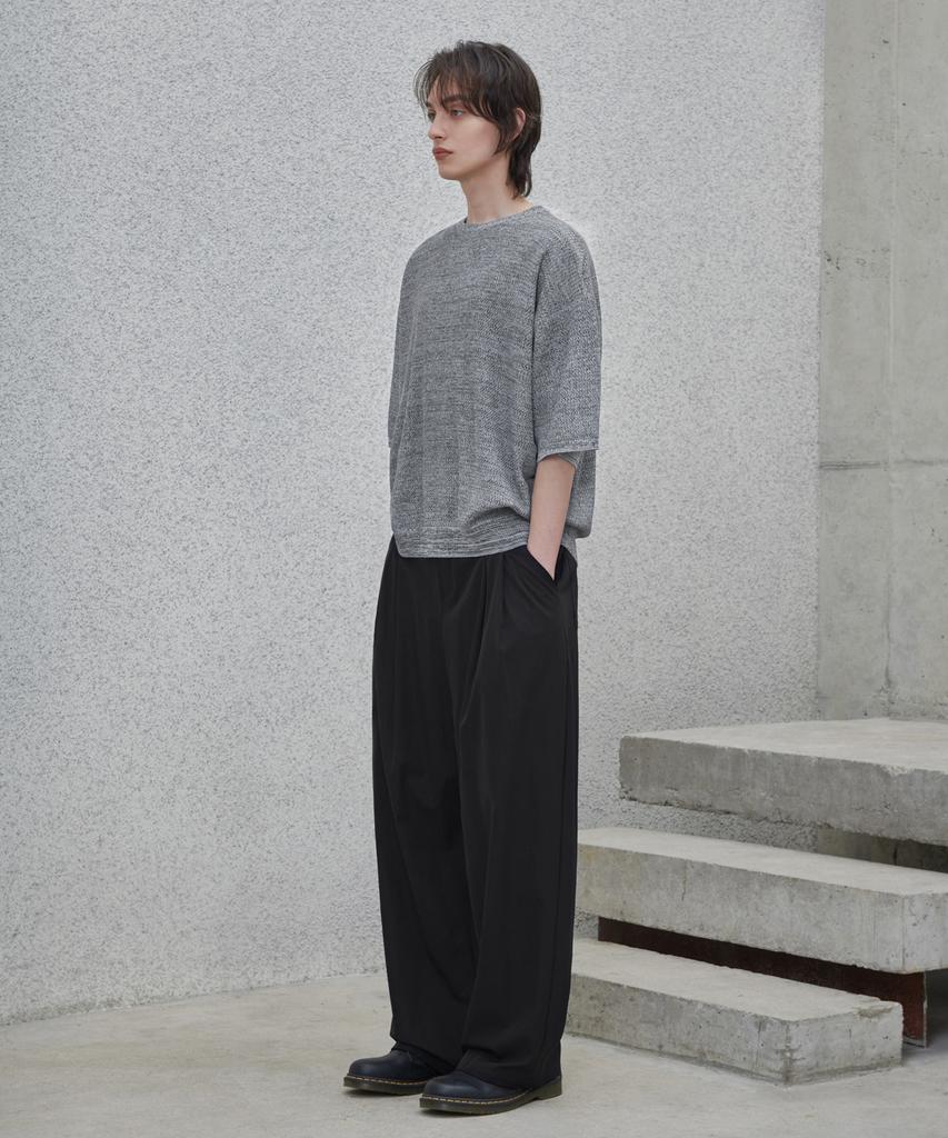 GLW Two-Tone Mixed Half Knit Gray