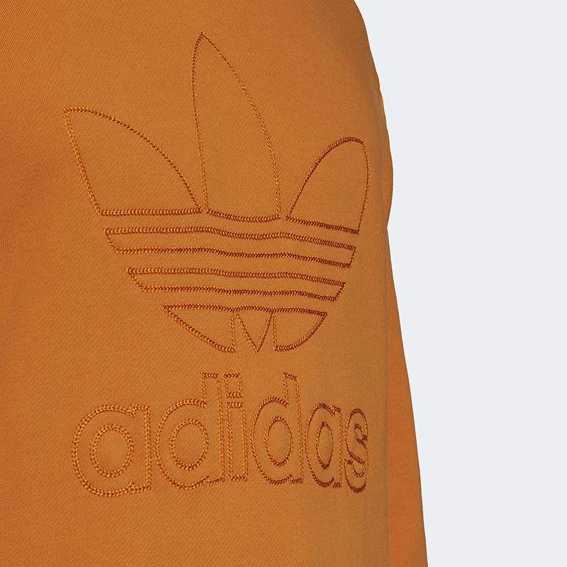 Adidas Originals Trefoil Large Logo Hoodie Men Tops Orange H13503