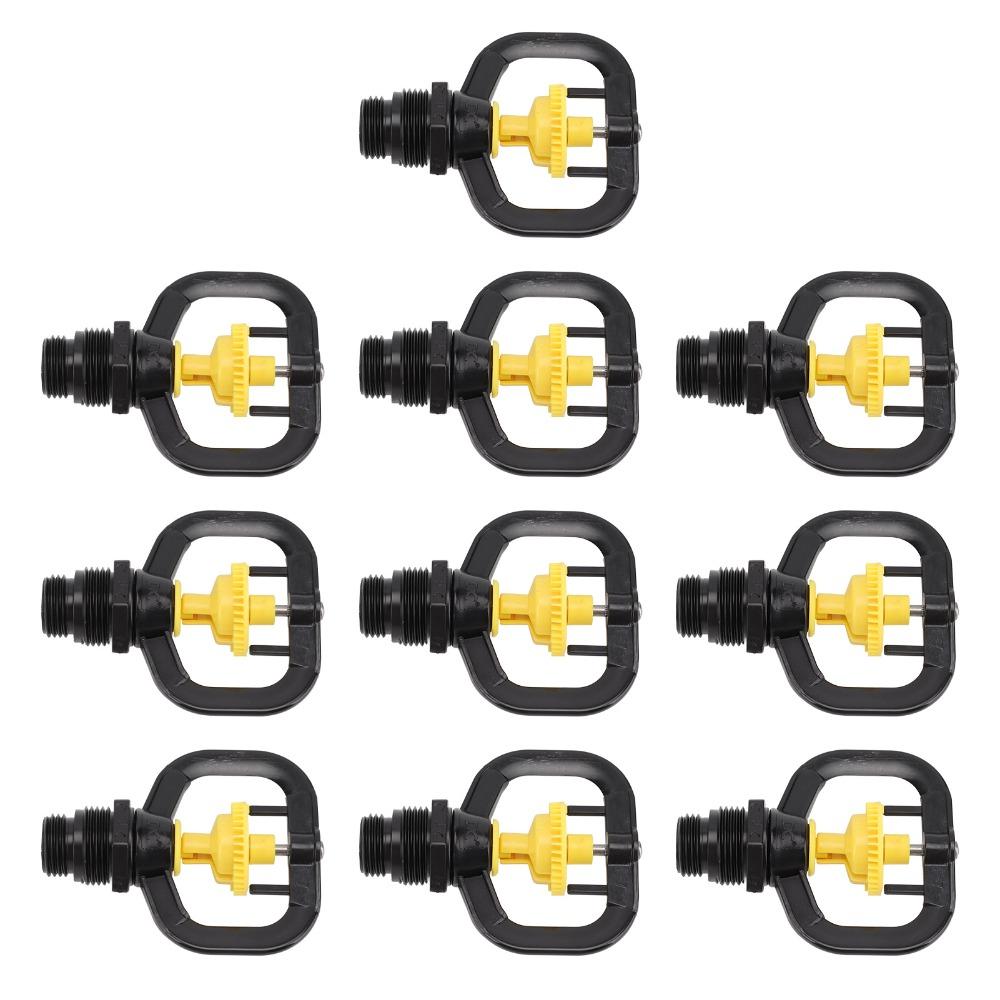 10PCS Lightweight Spinning Refraction Micro Nozzle Garden Irrigation Sprinkler Plant Care Use