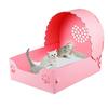 Princess Pet Bed Cute Scratch Resistant Washable Cat Delivery Bed Pet Sleeping Bed for Home Pink