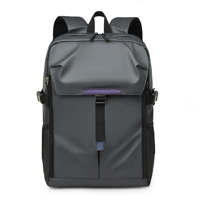 

Вместительный однотонный нейлоновый рюкзак на молнии с мягкой ручкой, повседневная сумка на воздушной подушке с ремнем, дизайнерская сумка