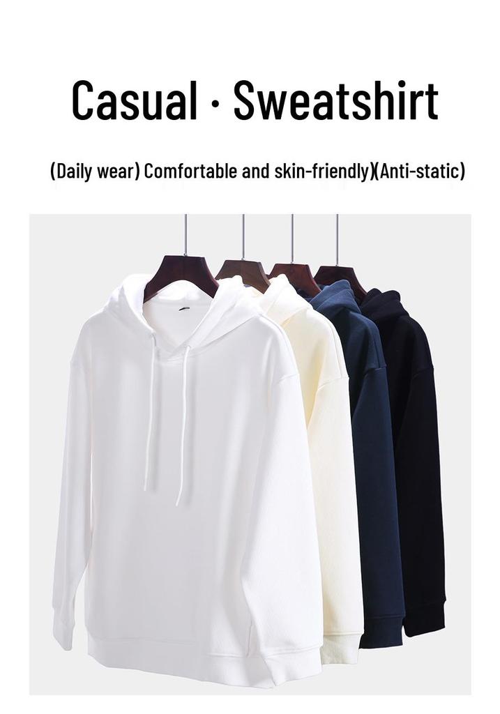 Women's Silver Fox Fur Hooded Pullover Sweatshirt - Thick, Velvet-Lined, Loose Fit, Drop Shoulder, Warm Autumn/Winter Hoodie (600g)