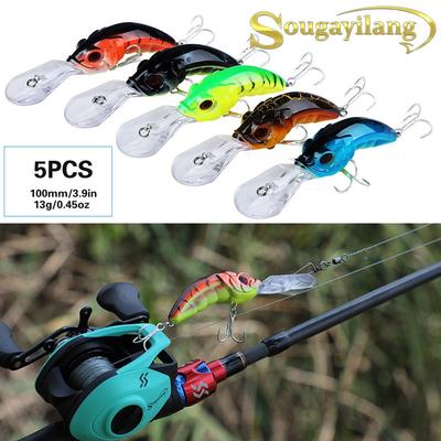 Angelköder CrankBait Angelköder mit Haken Lebensechte Minnow-Köder zum Angeln von Barschen, Forellen und Zandern