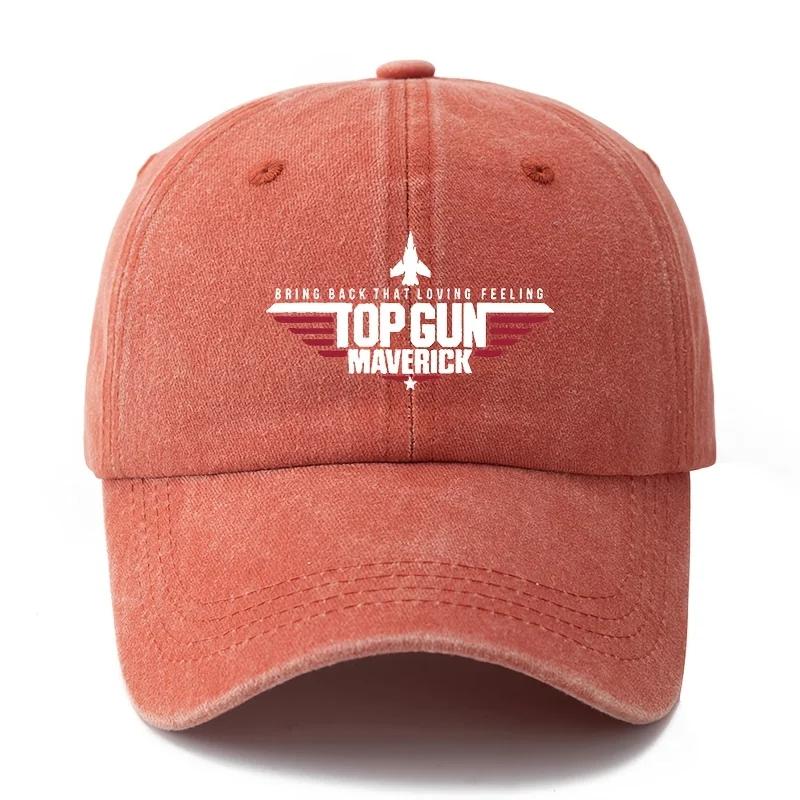 

TOP GUN MAVERICK Men S Classic Vintage Baseball Cap, Adjustable Hat with Curved Brim, Casual Outdoor Sports Adjustable мандариновий
