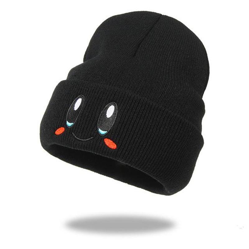 Cute Eye Embroidery Beanie Trendy Candy Color Couple Beanies Casual Coldproof Knit Hats For Women & Men