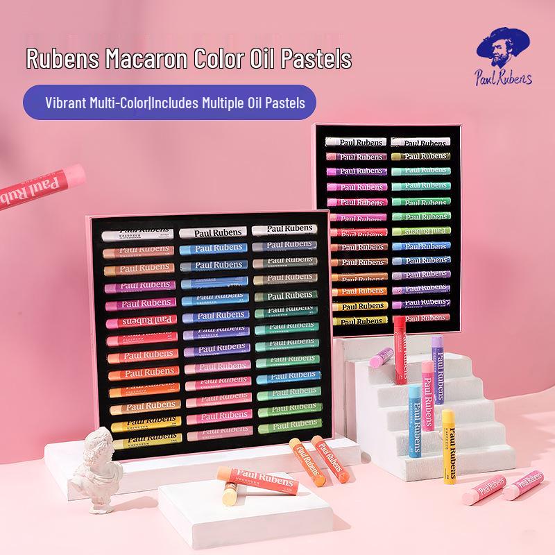 Rubens Washable Oil Pastels for Children: Soft Crayons in 24, 36 Heavy, and 48 Macaron Colors