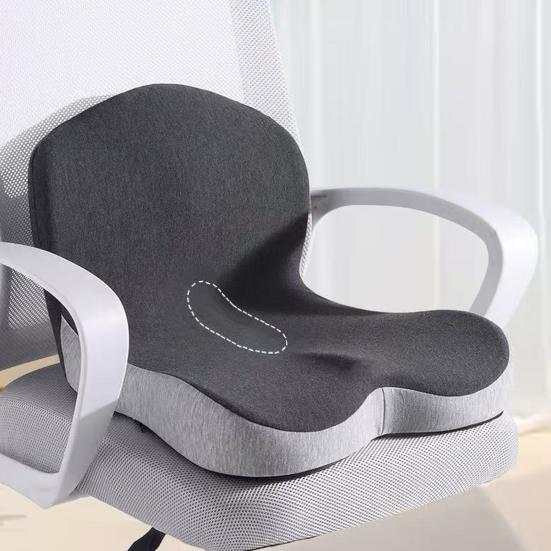 L-Shaped Seat Cushion Memory Foam Cushion with Back Support Sciatica Relief Seat Cushion for Office Chair Car Seat Wheelchair Long Hours Sitting