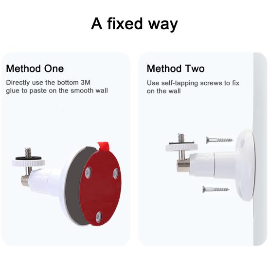 Wall Mount Bracket Round Base Outdoor Flexible Adjustable Indoor Ceiling Security Bracket