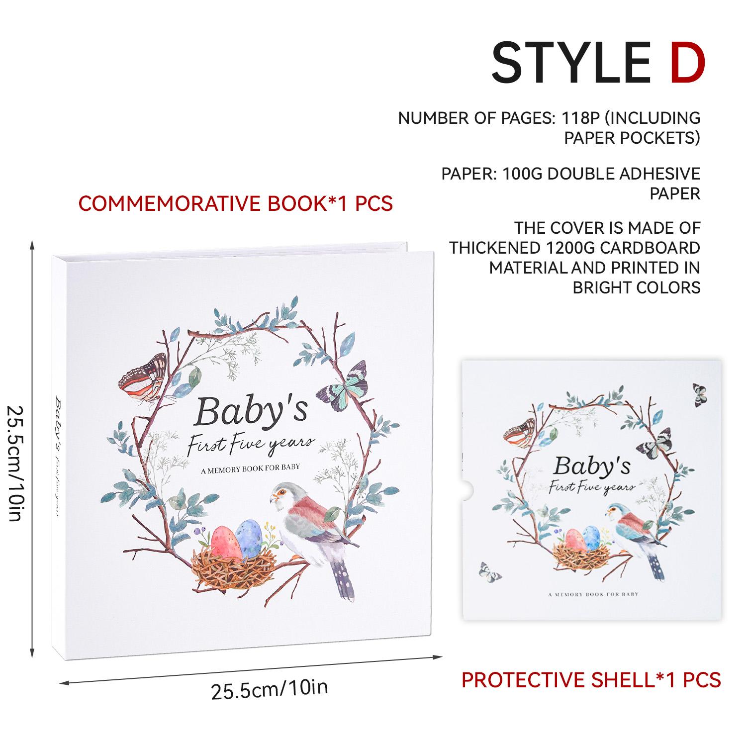 

Baby Growth Photo Album Our First Year Baby Memory Book For Birth Record Moments & Memories The Baby Book Special Birth Gift