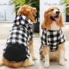 Reversible Plaid Dog Winter Coat Vest Cold Weather Pet Jacket for Small Medium Large Dogs Pet Apparel