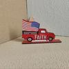 Independence Day Patriotic Wooden Table Decorations Table Sign Party Decoration Gift Wooden Crafts Decorations