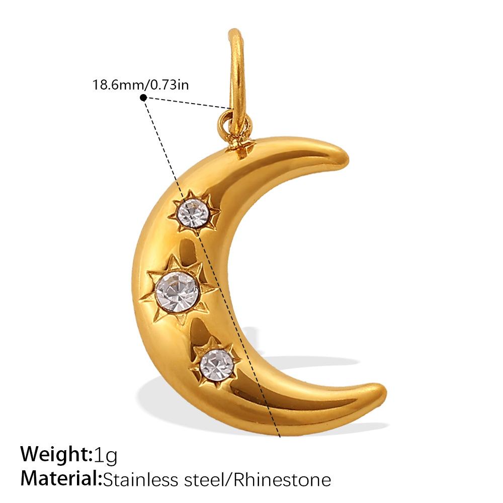 Stylish And Diverse Diy Pendant Stainless Steel Gold-Plated Diamond-Encrusted Freshwater Pearl Pendant Collection