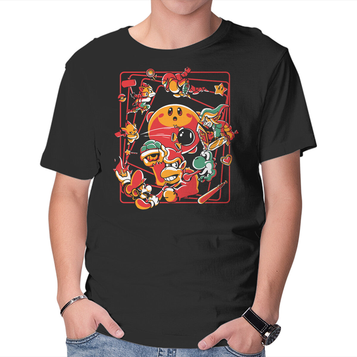 Unisex Crew Neck T-Shirt Rivals Buddies Graphic Short Sleeve Casual Tee XS