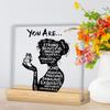 2D Design Inspirational Plaque Acrylic Positive Affirmation Decor Desktop Decoration  Home Decor