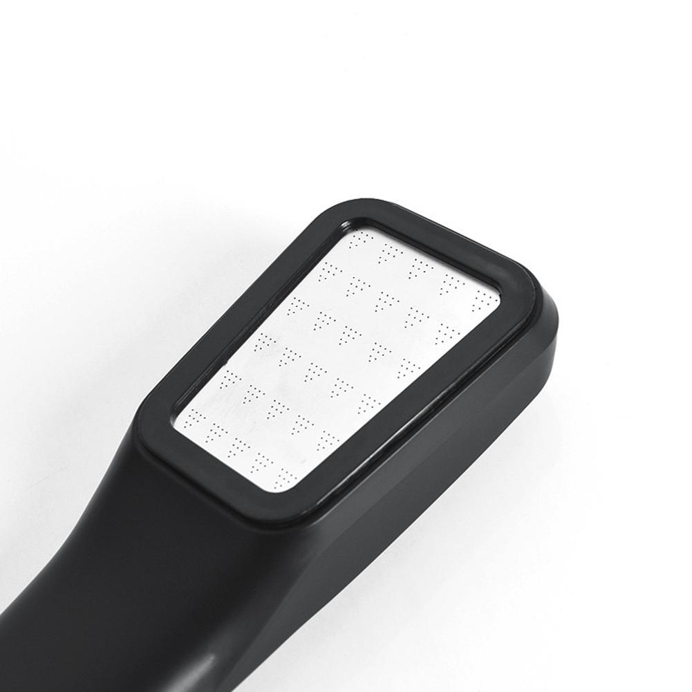 High Pressure Rainfall Shower Head With Water Saving Nozzle, Black White Square Sprayer For Powerful Rain Bathroom Shower