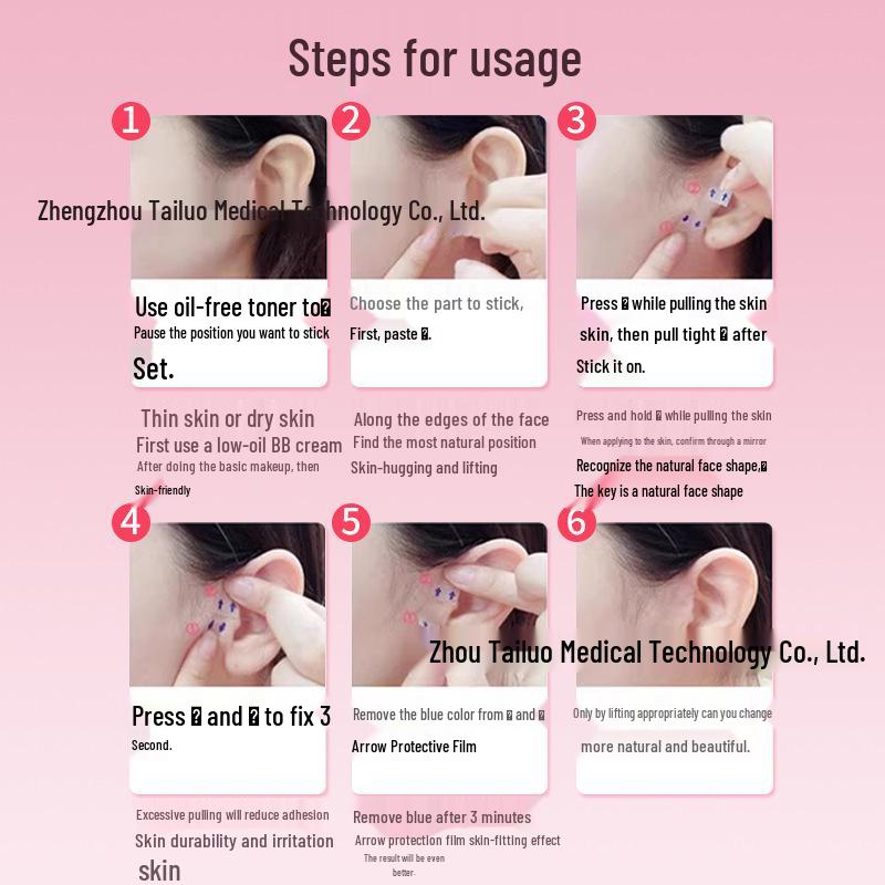 Unsichtbare V-Face Lifting-Sticker - Transparentes, mattes Nasen- & Gesichts-Schlankheitstape