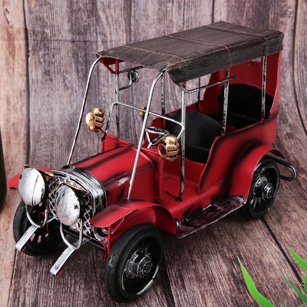 Retro Iron Vintage Car Shape Home Living Room Desk Store Decoration Craft