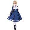 AZONE INTERNATIONAL Boneca Yuliya Iris Collect Vinil Macio Azul Poe-Poe × Figura, 50cm, Azul,