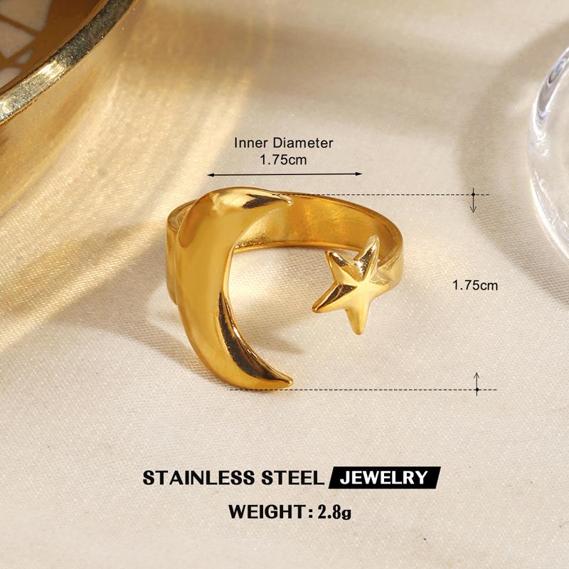 Stainless Steel Geometric Open Ring for Women Delicate Irregular Leaf Heart Wing Spiral Ring Casual Retro Versatile Jewelry Gift