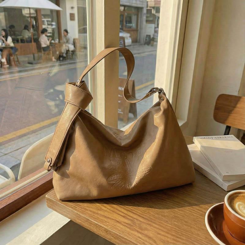 Fashion Women's PU Leather Hobo Bag Accent Adjustable Strap Large Capacity Casual Bag for Commute Daily Life, Travel, Shopping, and Other Scenarios