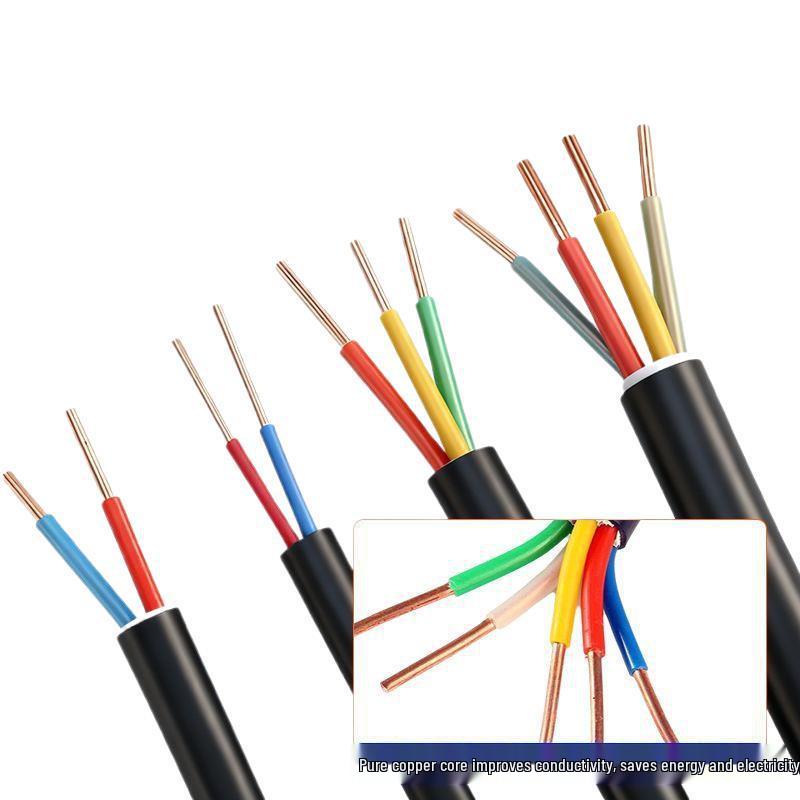 Copper Core YJV Flame-Retardant Power Cable: Pure Copper, 2/3/4/5 Core, 2.5/4/6 sq mm for Charging Pile Control
