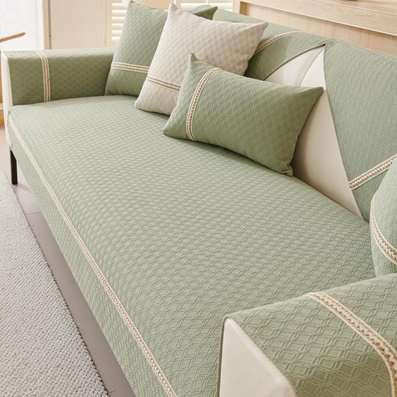 

Light French Cream Blizzard Neil Sofa Cushion Universal In All Seasons Simple Non-Slip Dust-Proof Cushion Sofa Cover Cover 70*70cm