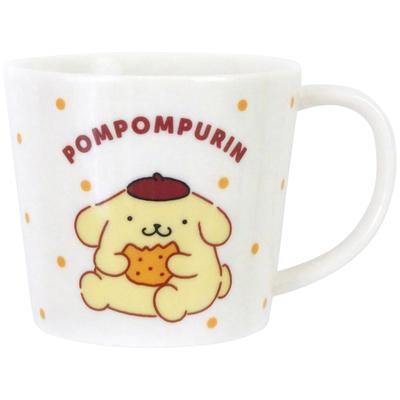 Caneca Sanrio M 280ml Pode ser usada em micro-ondas ou lava-louças Personagens Doces Pontos Feito no Japão 335124 "Pompompurin" Aprox.. &