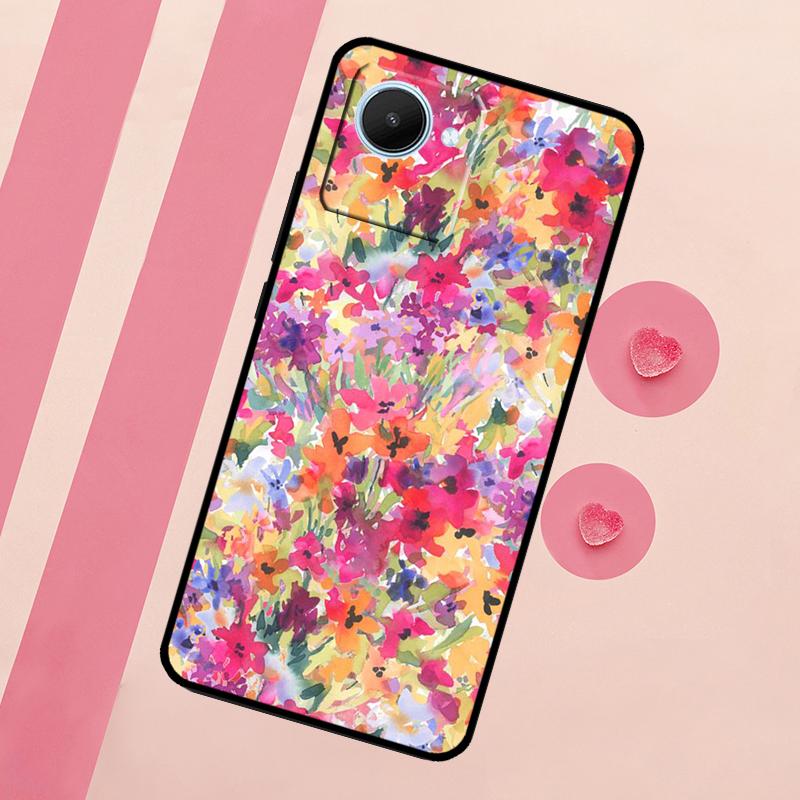 Colourful Flower Painting Art For Realme 15 Pro 10 11 12 13 14 Pro Plus GT7 C67 C65 C63 C61 C55 C53 C51 C35 C71 C75 Case