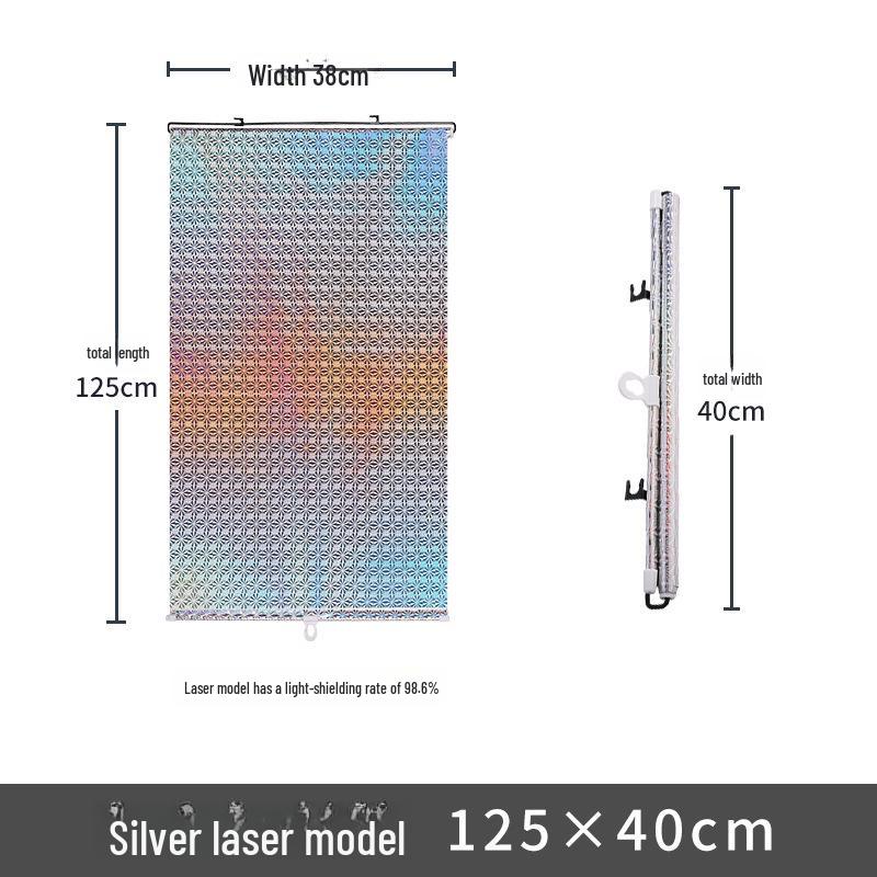 

Retractable Sunshade Roller Blinds for Cars and Home 40x125cm