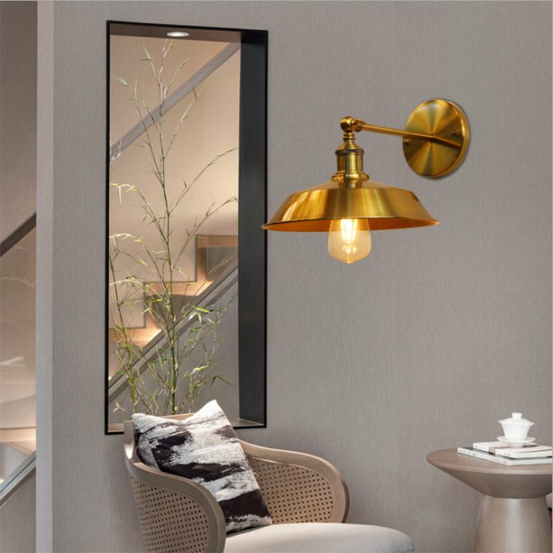 Retro Kinkiet 4W Industrial Metal Corridor Stairs Corridor Balcony Wrought Iron Kinkiet Decorative Kinkiet