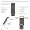 A96I-Book Light With Timer USB Rechargeable Reading Light Clip-On Read Lamp Bookmark Night Light Book Lamp 5 Brightness